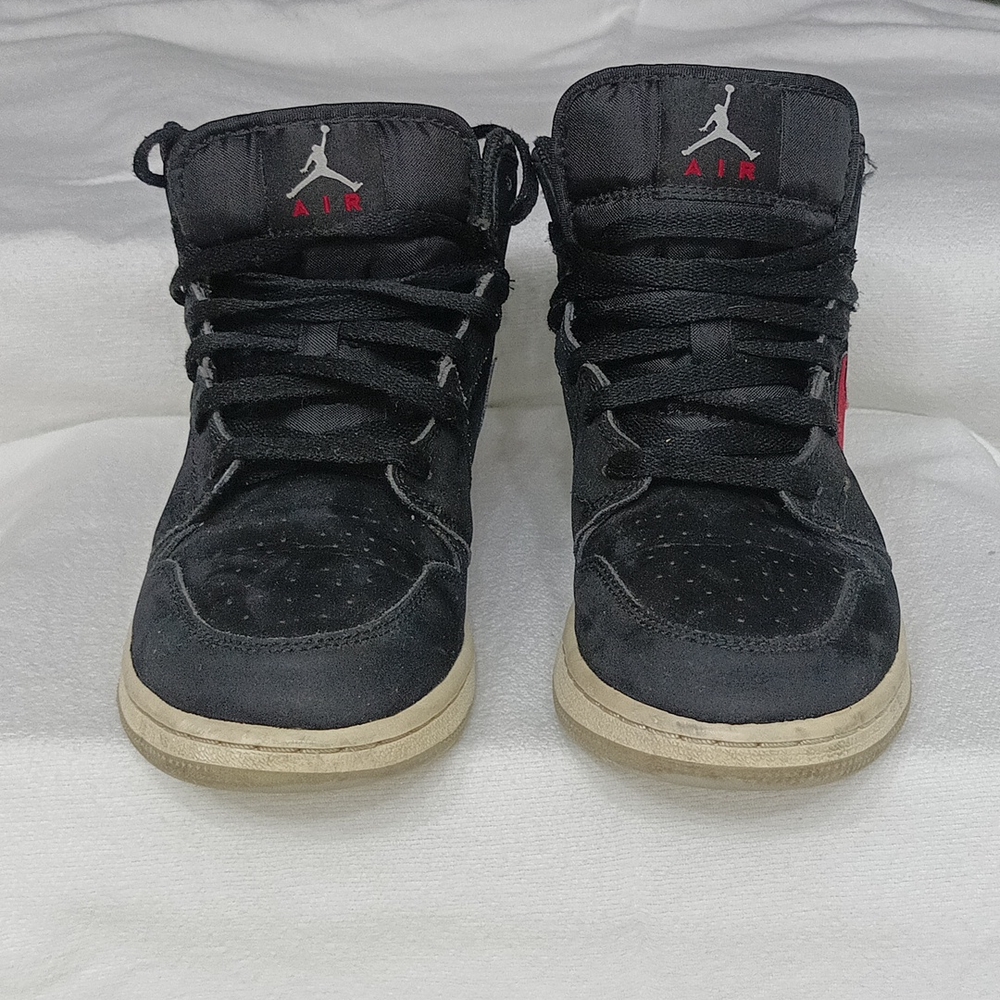 Nike Air Jordan 1 Mid GS Black Red Blue Youth Size 6.5Y